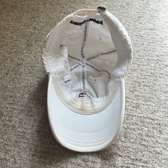 🧢 [RARE] VINEYARD VINES WHITE BASEBALL CAP - MARTHA’S VINEYARD HAT - Picture 3 of 7